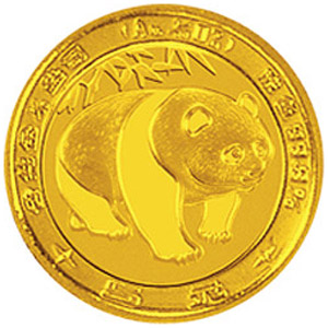 1983年版熊猫金质5元图片