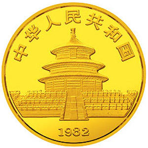 1982版熊猫金质2.83克图片