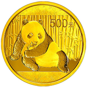 2015版熊猫金质500元图片
