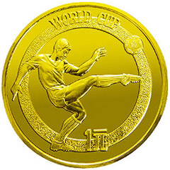 第12届世界杯足球赛铜质纪念币