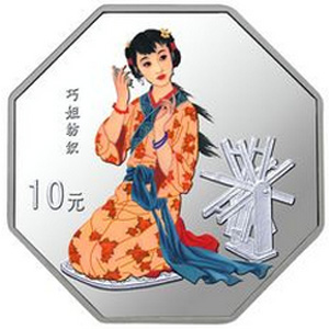 古典文学名著红楼梦八边形彩色第3组银质图片