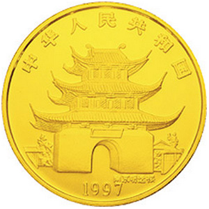中国丁丑牛年金质500元图片