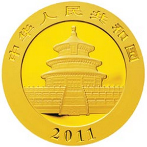 2011版熊猫金质200元图片