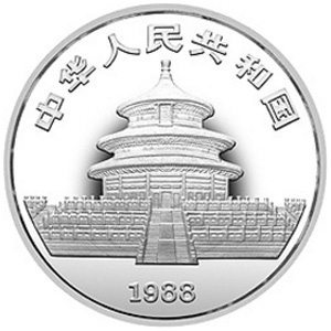 中国戊辰龙年生肖银质31.104克图片
