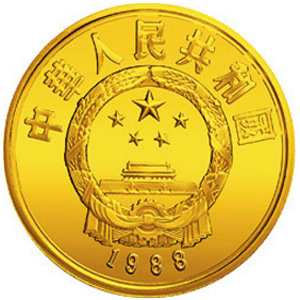 中国杰出历史人物第5组金质图片