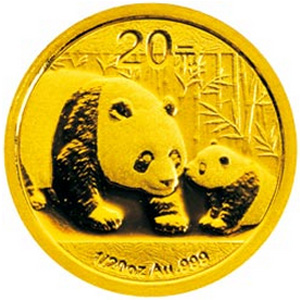 2011版熊猫金质20元图片