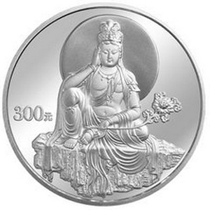 2004年观音幻彩银质图片