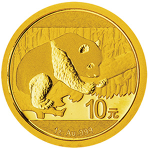 2016版熊猫金质10元图片