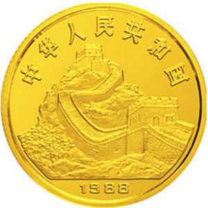 中国戊辰龙年生肖金质1000元图片