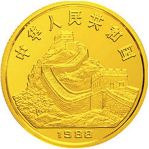 中国戊辰龙年生肖金质500元图片