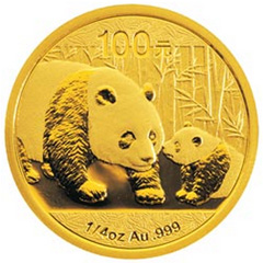 2011版熊猫金质（100元）纪念币