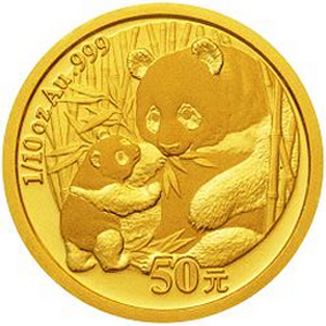 2005版熊猫金质50元图片