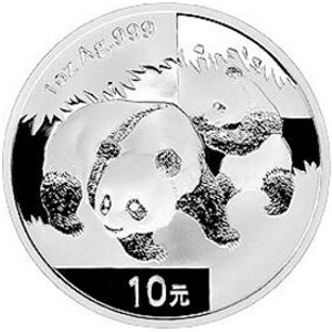 2008版熊猫银质10元图片