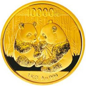 2009版熊貓金質10000元圖片