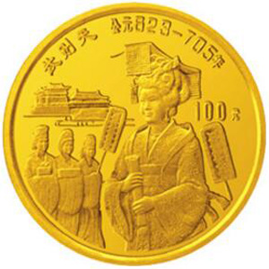 中国杰出历史人物第9组金质图片
