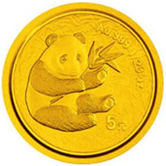2000版熊猫金质（5元）纪念币