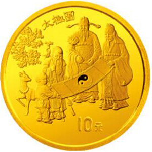 中国古代科技发明发现第2组金质10元图片