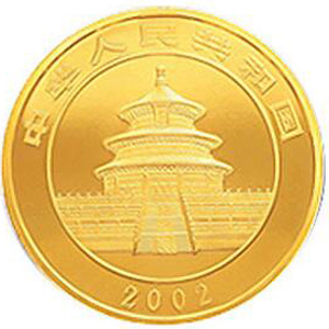 2002版熊猫金质10000元图片