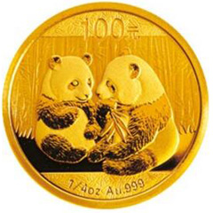 2009版熊猫金质（100元）纪念币