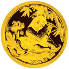 2007版熊猫金质（20元）纪念币