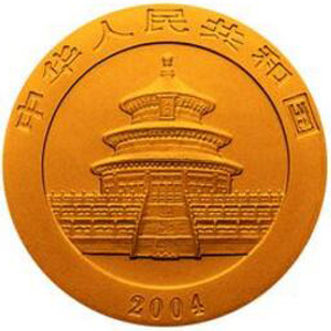 2004版熊猫金质200元图片