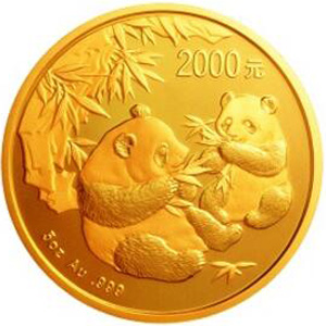 2006版熊猫金质2000元图片