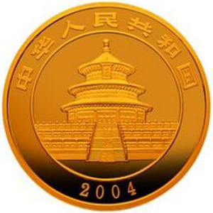 2004版熊猫金质20元图片
