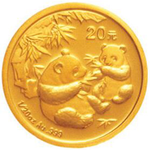 2006版熊猫金质20元图片