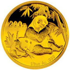 2007版熊猫金质200元图片