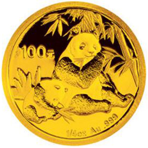 2007版熊猫金质100元图片