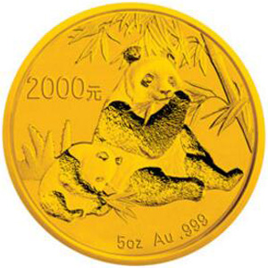 2007版熊猫金质2000元图片